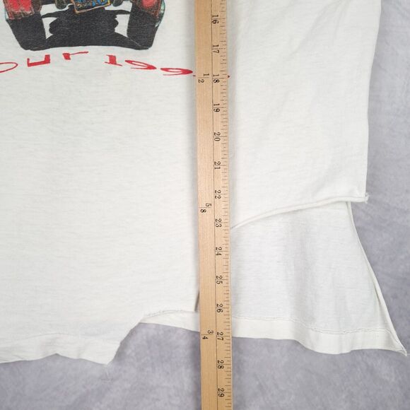 Vintage Jimmy Buffett Shirt Mens XL Giant Tag Double Sided Chameleon Caravan 90s - Picture 15 of 16